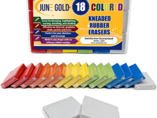 18 Pack of Colored Kneaded Rubber Erasers