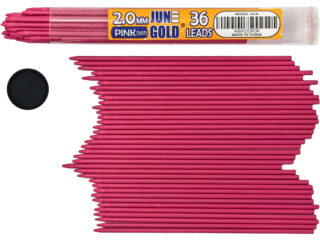 36 Pack of 2.0 mm Pink (Taffy #107) Colored Lead Refills