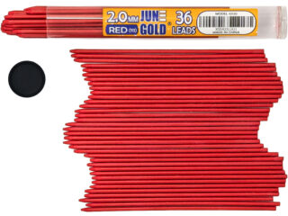 36 Pack of 2.0 mm Red (Strawberry #113) Colored Lead Refills